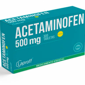 Acetaminofen 500 mg x 300 tab Laproff