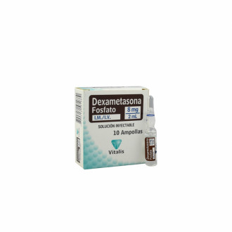 Dexametasona Fosfato 8mg/2ml X 10 Ampollas Vitalis