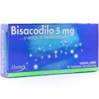 Bisacodilo 5mg x 10 Tabletas Humax