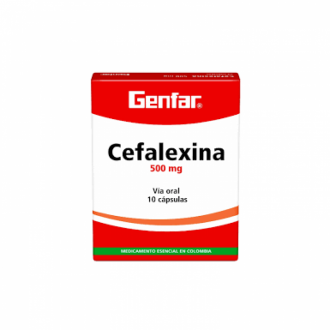 Cefalexina 500mg10 Cap - Genfar