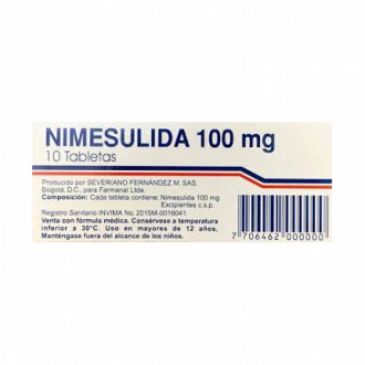 Nimesulida 100 Mg X 10 Tab Farmanal